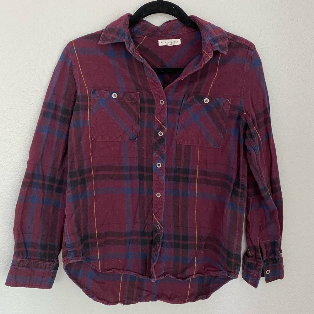 Pac Sun Flannel Maroon